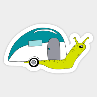 Snail Camper Sticker